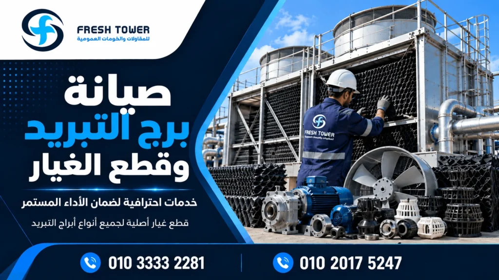 صيانة برج التبريد وقطع الغيار في مصر | فريش تاور نسخ